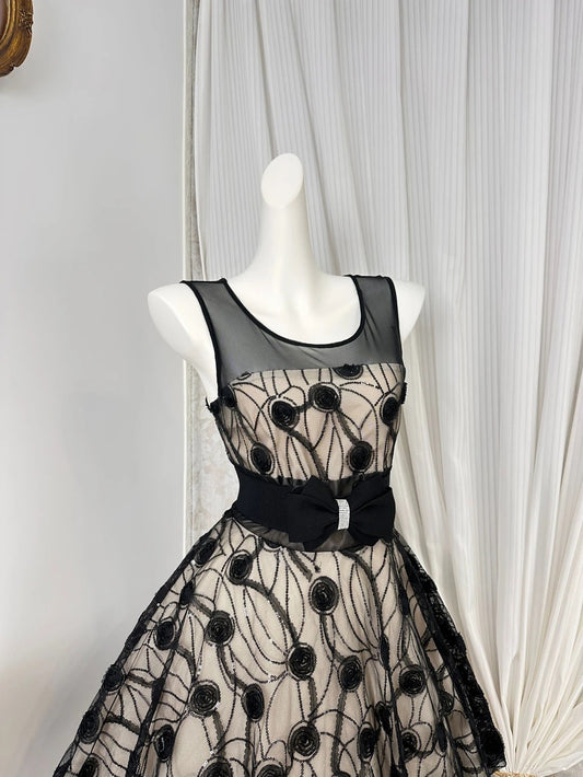 New Homecoming Dress Jewel Pleated Bowknot Rinestone Back to School Outfits Party Dress D6920
