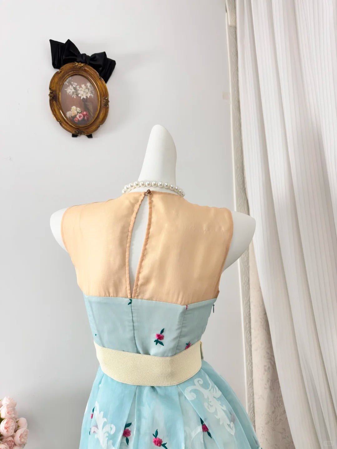 New Homecoming Dress Jewel Pleated Bowknot Back to School Outfits Party Dress D6917