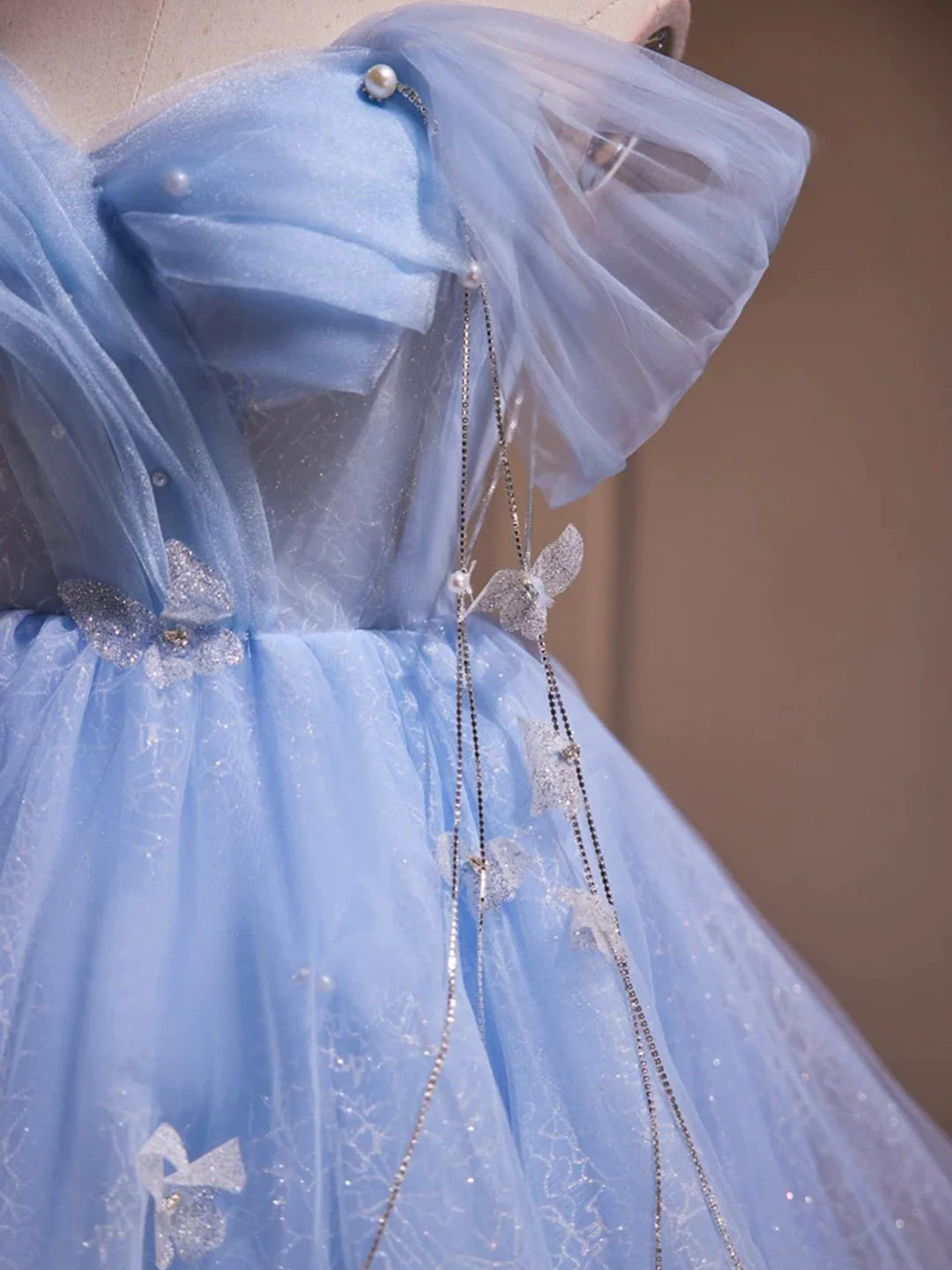 Beauty Homecoming Dress Off Shoulder Tulle Tassel Short Prom Dress Birthday Party Outfits Cocktail Dress D6029