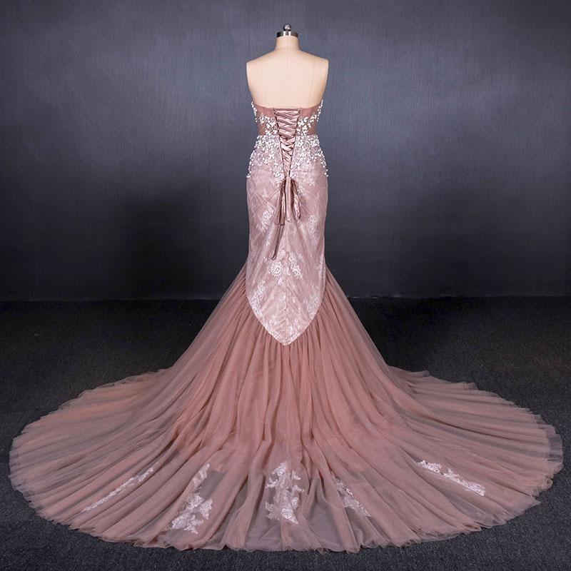 Gorgeous Sweetheart Mermaid Tulle Prom Dress, Long Evening Dresses N2343 M1858