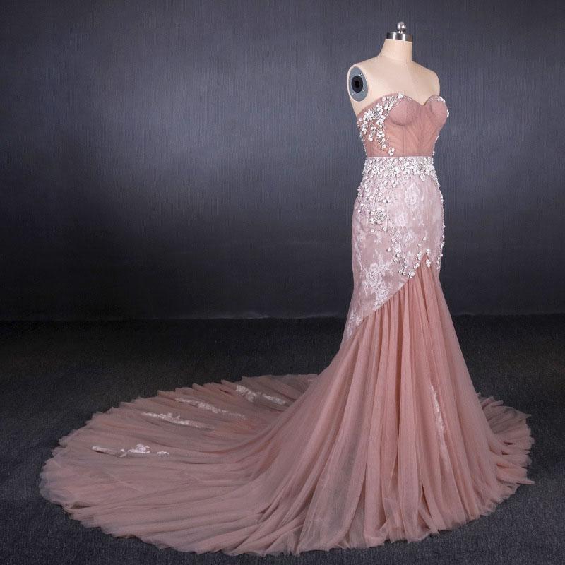 Gorgeous Sweetheart Mermaid Tulle Prom Dress, Long Evening Dresses N2343 M1858