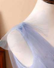 Lavender V-Neck Long Formal Dress M904