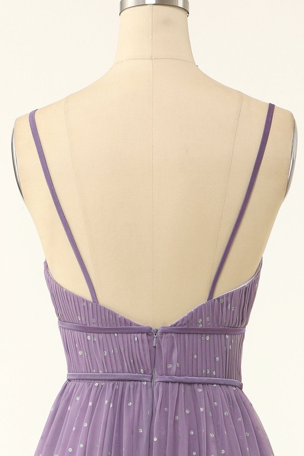 Robe de demoiselle d'honneur longue coupe trapèze à volants M5692