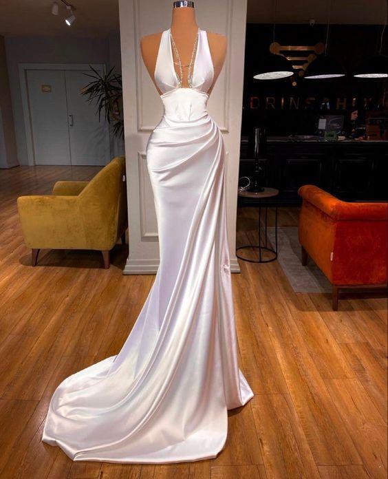 Strapless Prom Dress, Sexy Prom Dresses, Long Evening Dress,MD48300