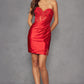 Stunning Homecoming Dress Strapless Applique Tulle Sequins Slit Back to School Outfits Party Dress D7893