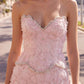 Unique Homecoming Dress Sweetheart Flower Beading Cascade Back to School Outfits Party Dress D7815