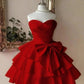 Charming Homecoming Dress Sweetheart Pleated Bowknot Cascade Back to School Outfits Party Dress  D7388