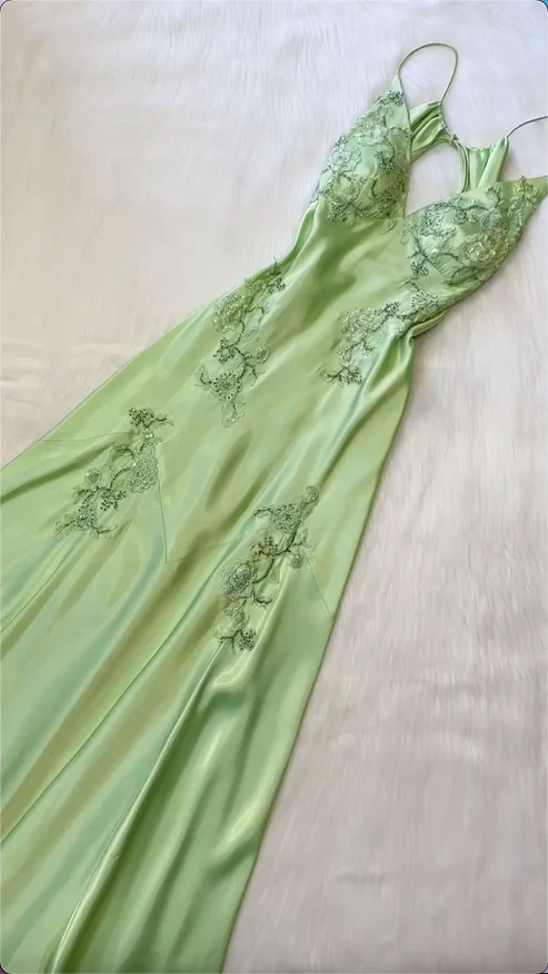 Fuchsia V Neck Sheath Vintage Long Evening Party Dress MD7471