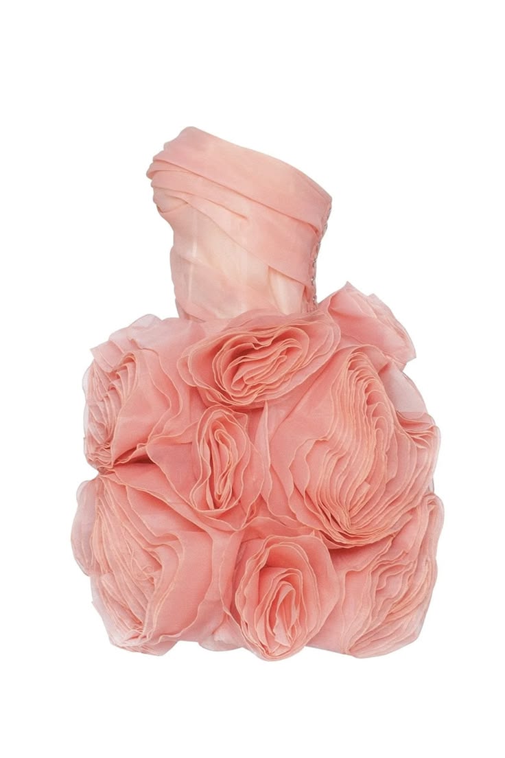 Unique Homecoming Dress Strapless Organza Flower Back to School Outfits Party Dress  D7728