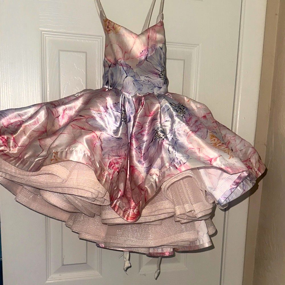 Charming Homecoming Dress Spaghetti Strap Cascade Back to School Outfits Party Dress D7306