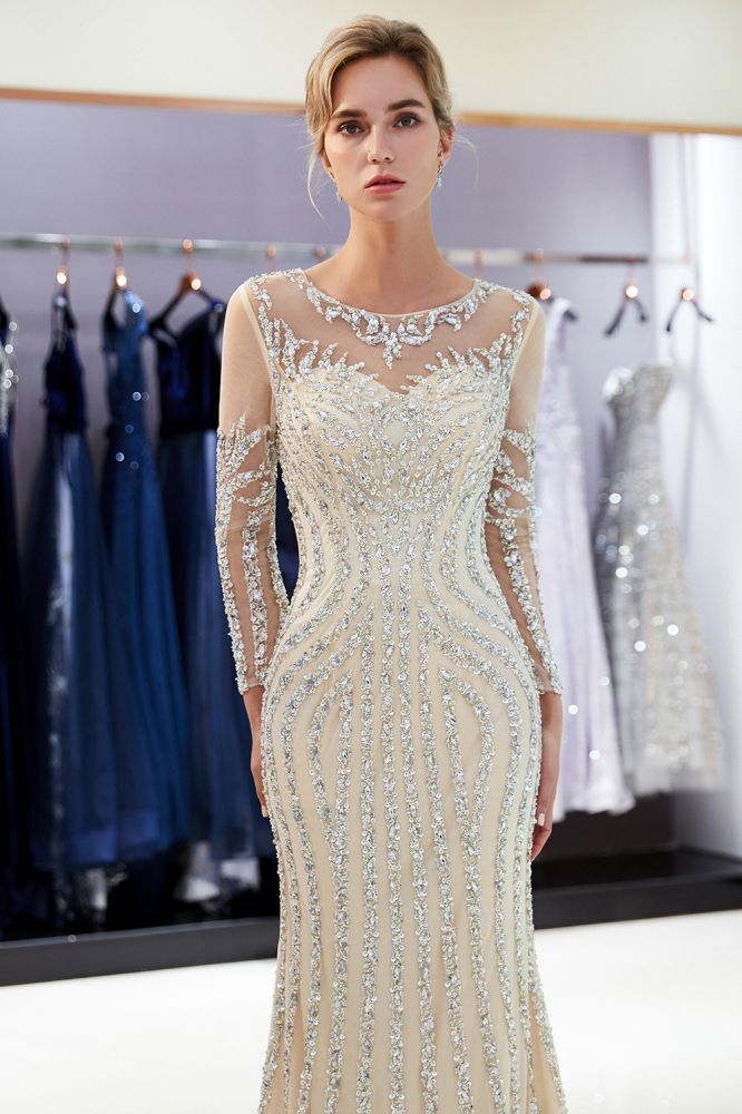 Elegant Wedding Dress Jewel Tulle Rinestone  Wedding Dress D7492
