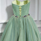 Pretty Homecoming Dress Spaghetti Straps Tulle Rinestone Short Prom Dress Back to School Outfits Party Dress  D6095