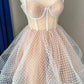 Cute Homecoming Dress Tulle Spaghetti Straps Prom Dress Back to School Outfits Party Dress  D6105