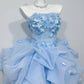 Charming Homecoming Dress Strapless Flower Pleated Short Prom Dress Back to School Outfits Party Dress  D6010