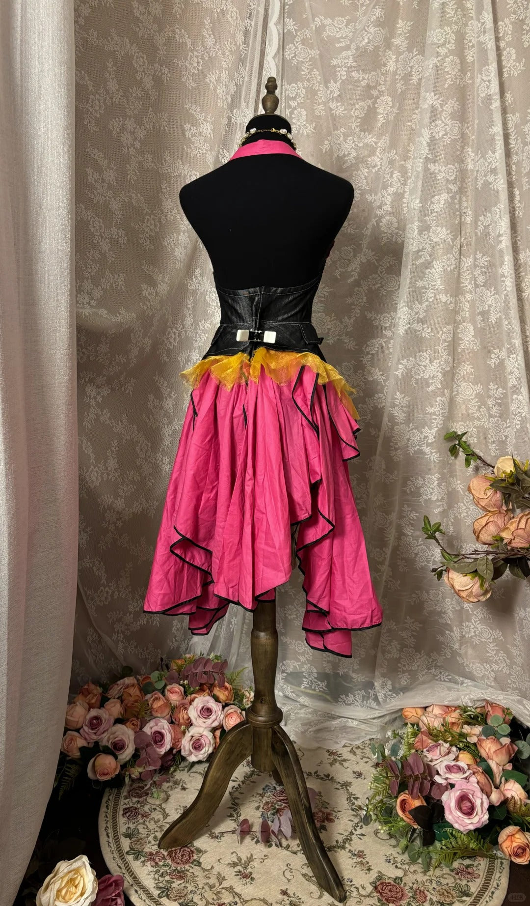 New Homecoming Dress Halter Cascade Prom Dress Back to School Outfits Party Dress  D6146
