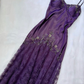 Purple Spaghetti Straps Lace Beading Sheath Long Evening Party Dress MD7430