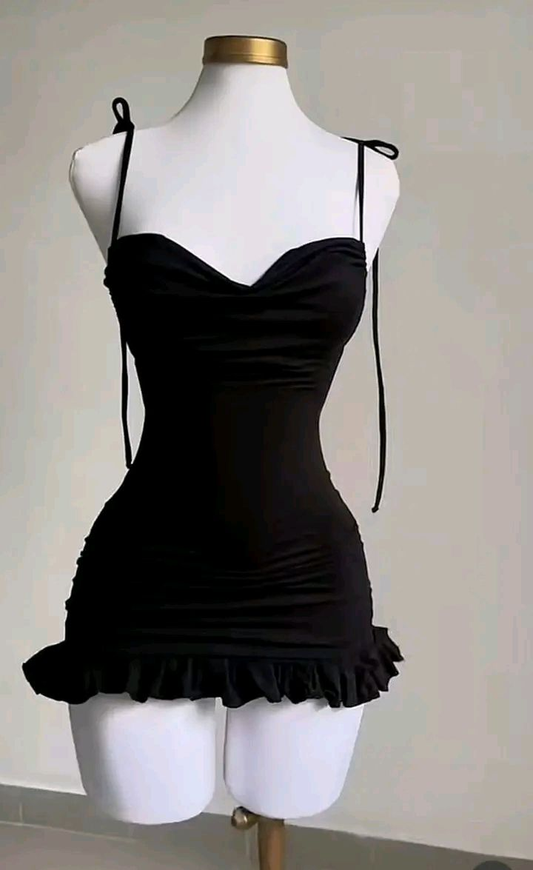 Sexy Black Straps Sheath Backless Short Party Dresses Homecoming Dresses, D1318