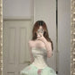 Beautiful Homecoming Dress Sweetheart Tulle Flower Rinestone Pearl Back to School Outfits Party Dress D7282