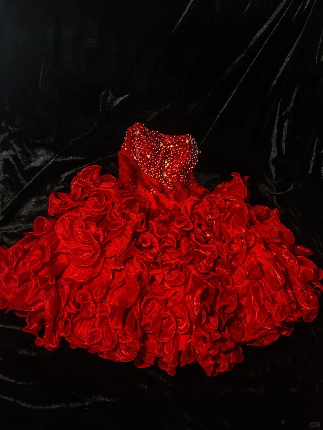 New Homecoming Dress Strapless Cascade Rinestone Back to School Outfits Party Dress D6891