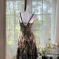 Elegant V-neck Applique Beaded Sequin Romantic Chiffon Evening Dress Prom Dresses D1608