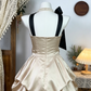 Elegant Homecoming Dress Halter Bowknot Back to School Outfits Party Dress  D6531