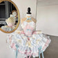 Unique Homecoming Dress Halter Cascade Bowknot Back to School Outfits Party Dress  D7721