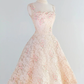 Retro Pink Floral Exquisite Embroidery Design A-Line Short Homecoming Dress Party Dress  D1670