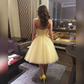 Chic Homecoming Dress Strapless Applique Tulle Back to School Outfits Party Dress Birthday Outfits D7433