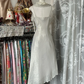 Vintage Silvery Irregular Hem Design A-Line Spaghetti Strap Prom Dress Evening Dress D1681