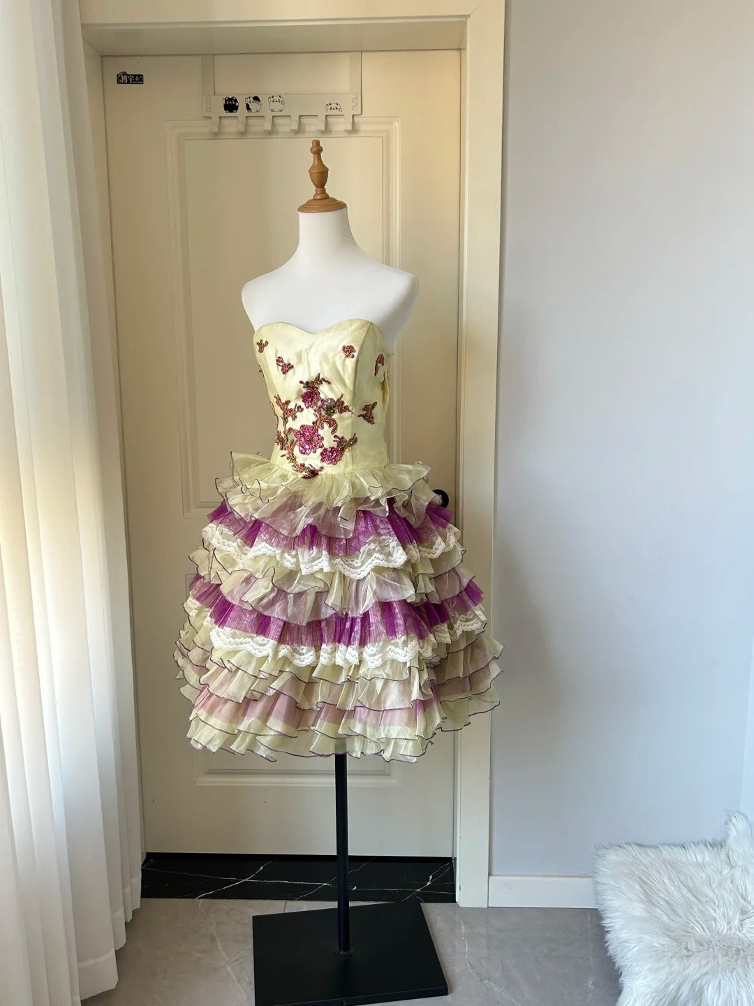 Cute Homecoming Dress Sweetheart Applique Cascade Back to School Outfits Party Dress  D6484