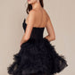 Fashionable Homecoming Dress Sweetheart A-Line Tulle Cascade Back to School Outfits Party Dress D7850