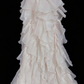 Chic Homecoming Dress Strapless Tulle Cascade Hi-Lo Prom Dress Back to School Outfits Party Dress  D6140