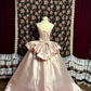 Light Pink Sweetheart A-Line Satin Princess Evening Gowns Birthday Ball Gowns, D1152
