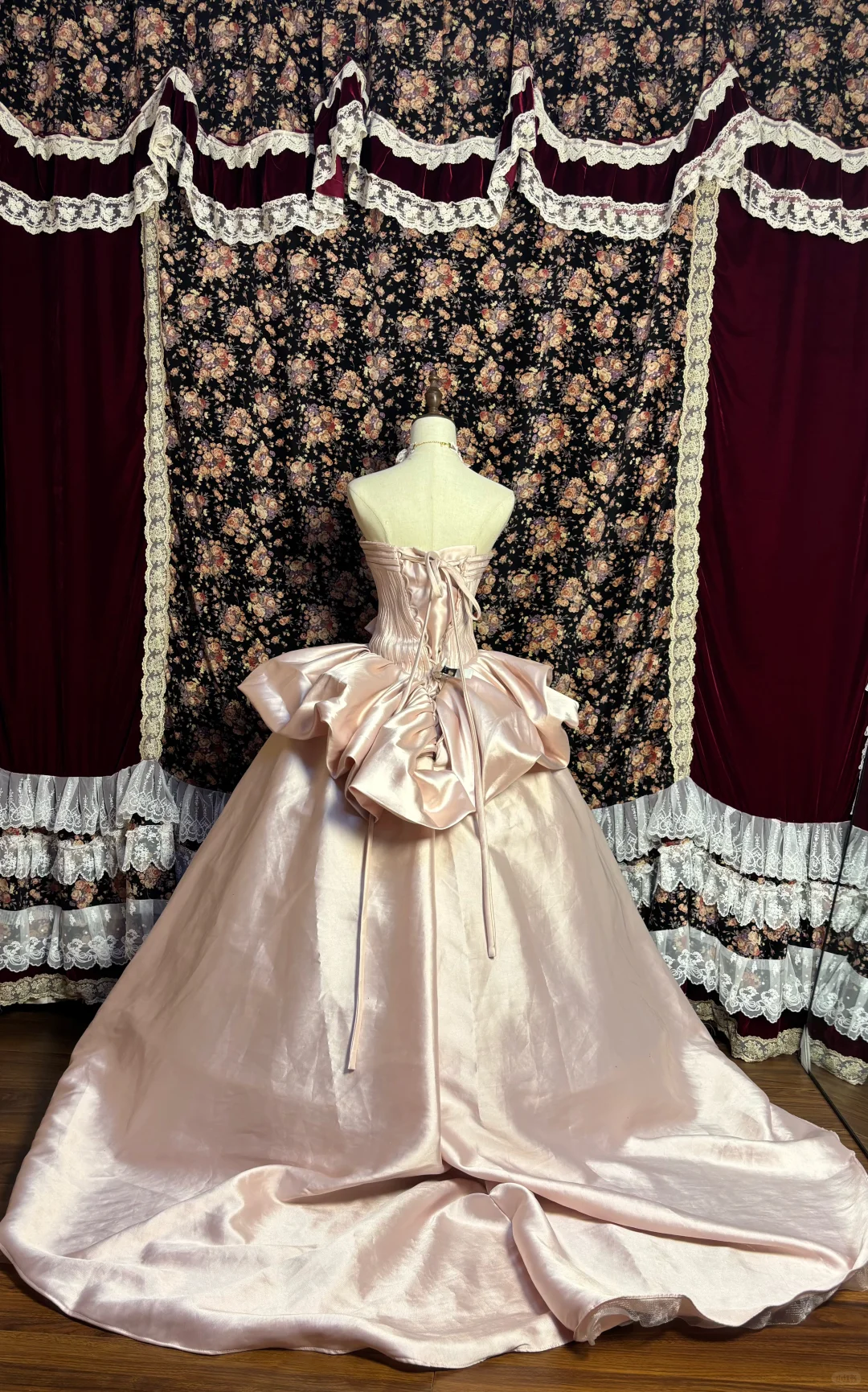 Light Pink Sweetheart A-Line Satin Princess Evening Gowns Birthday Ball Gowns, D1152