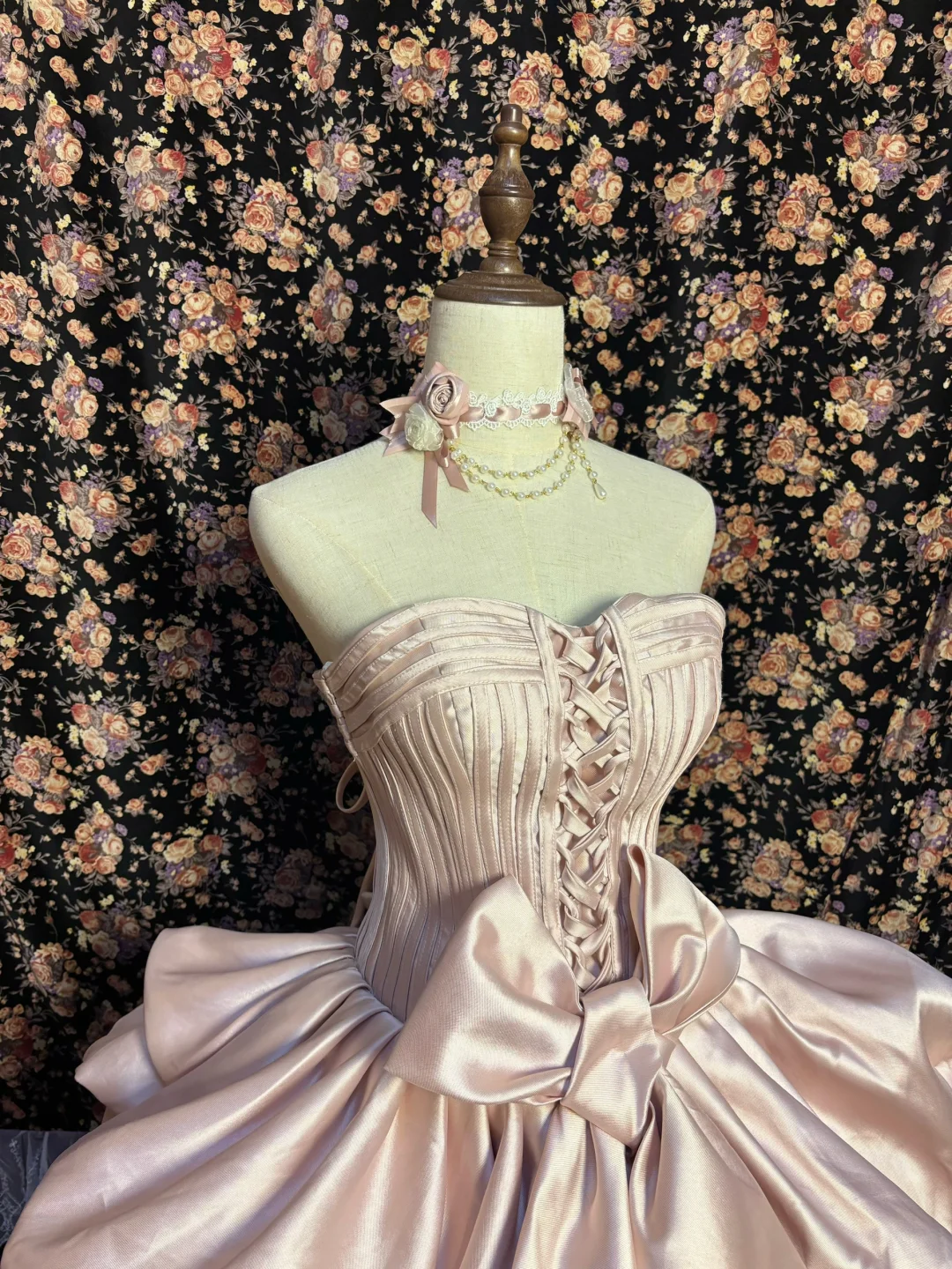 Light Pink Sweetheart A-Line Satin Princess Evening Gowns Birthday Ball Gowns, D1152