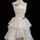 Chic Homecoming Dress Strapless Tulle Cascade Hi-Lo Prom Dress Back to School Outfits Party Dress  D6140