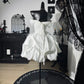 New Homecoming Dress Off the Shoulder Pleated Back to School Outfits Party Dress Birthday Dress Wedding Dress D7645