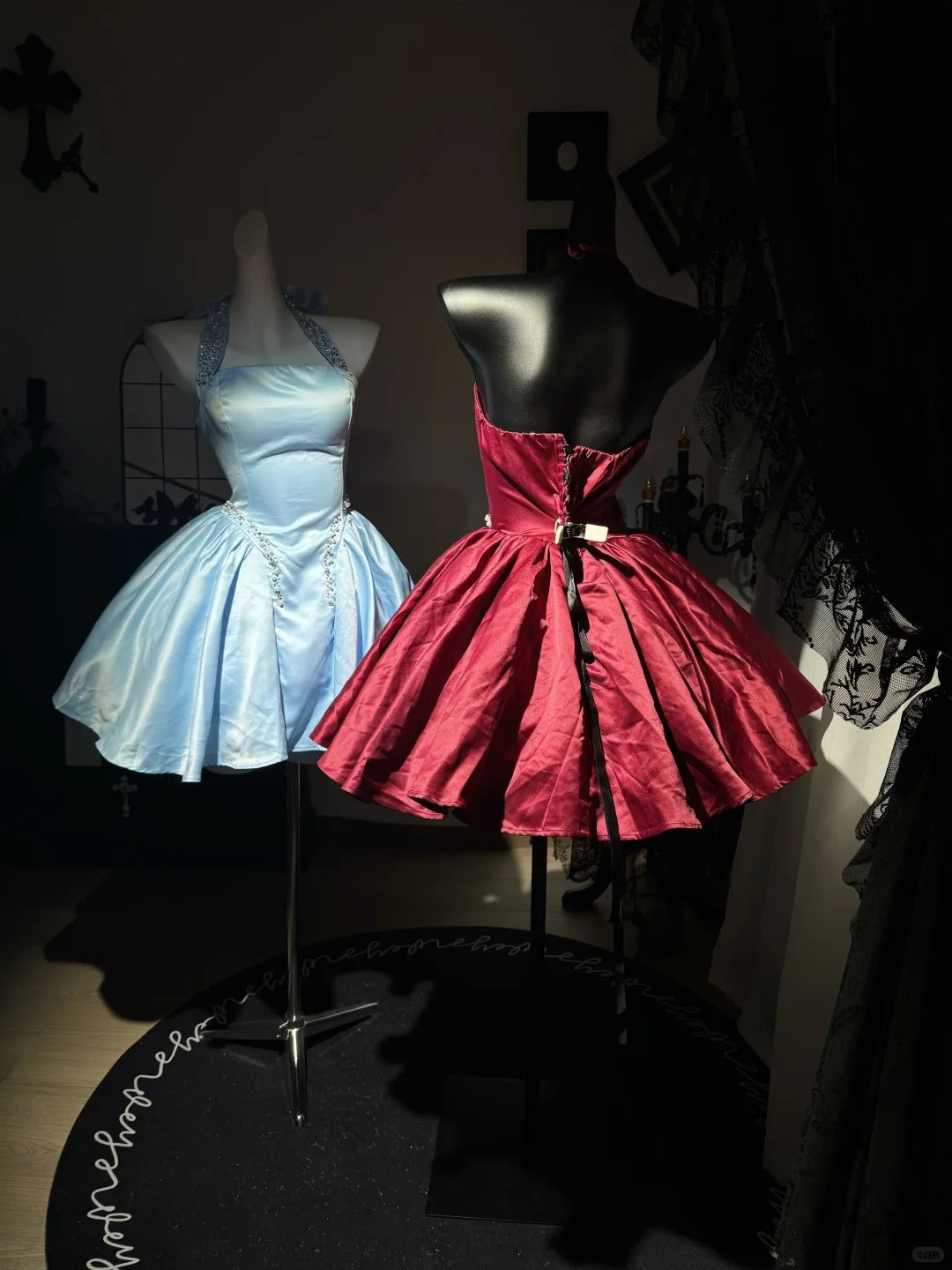 New Homecoming Dress Halter Bead Pearl Rinestone Pleated Back to School Outfits Party Dress D7591