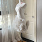 Elegant Homecoming Dress Strapless Tulle Cascade Back to School Outfits Party Dress  D6456