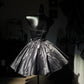 New Homecoming Dress Strapless Peal Bead Pleated Back to School Outfits Party Dress Birthday Dress D7640