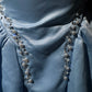 New Homecoming Dress Halter Bead Pearl Rinestone Pleated Back to School Outfits Party Dress D7591