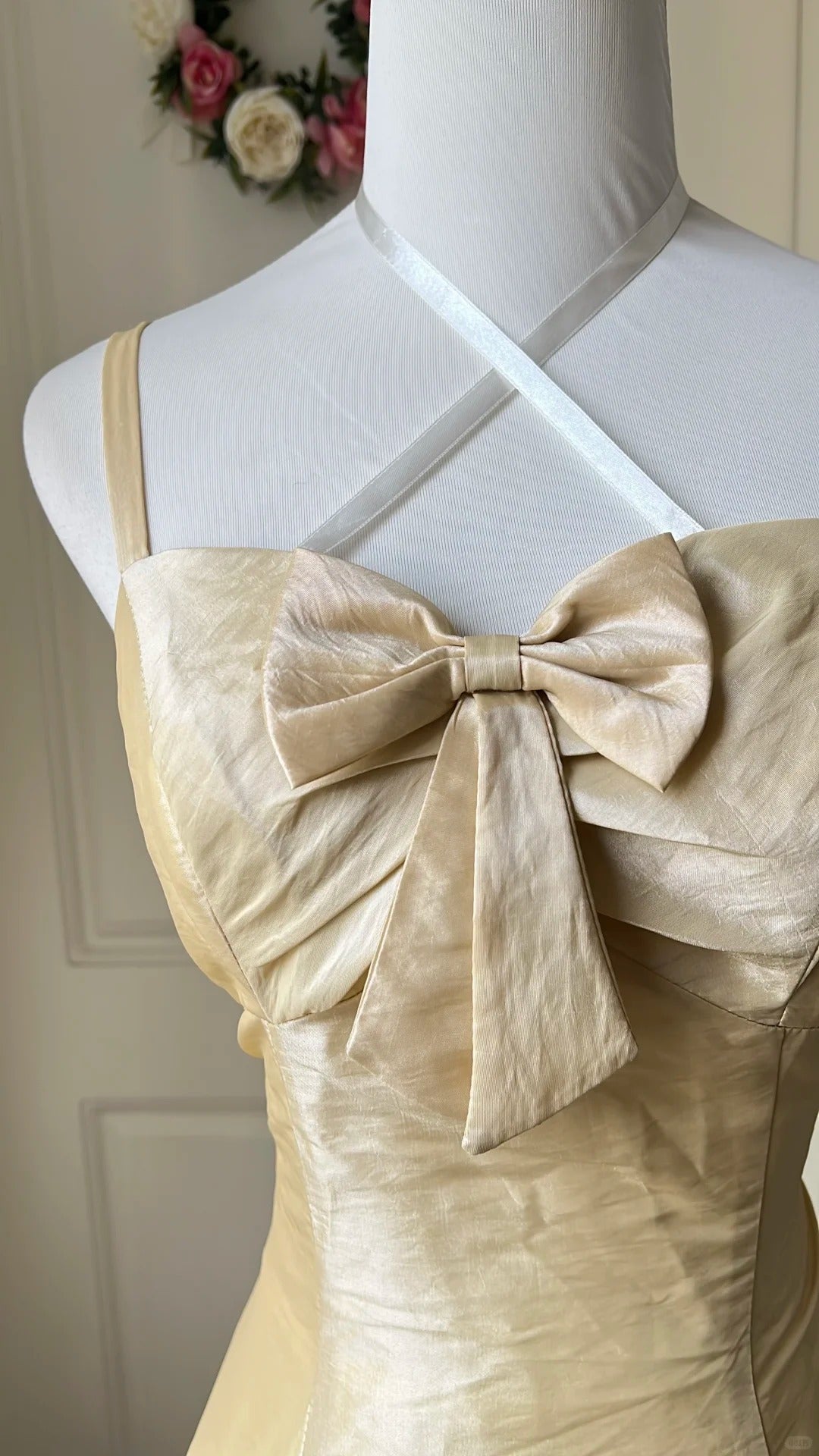 New Homecoming Dress Spaghetti Bowknot Back to School Outfits Party Dress  D6465