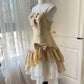 New Homecoming Dress Spaghetti Bowknot Back to School Outfits Party Dress  D6465