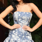 Fashionable Homecoming Dress Strapless Flouncing Back to School Outfits Party Dress D7856