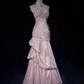 Light Pink Prom Dress Spaghetti Straps Mermaid Beading Vintage Long Party Dress Birthday Outfits, D899