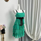 New Homecoming Dress Square Bowknot Cascade Back to School Outfits Party Dress D6938