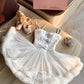 New Homecoming Dress Strapless Bowknot Lace Dress Back to School Outfits Party Dress  D6395