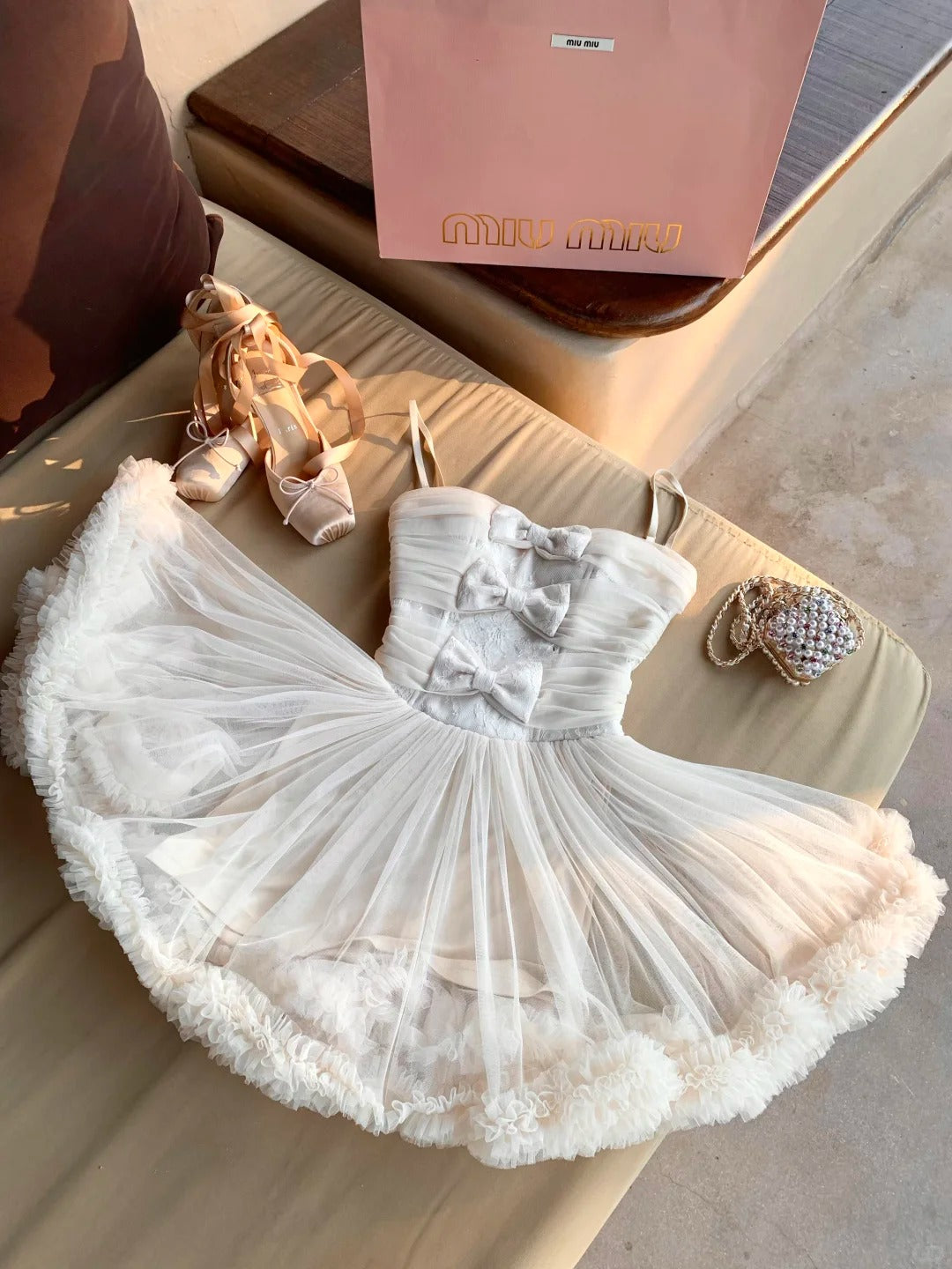New Homecoming Dress Strapless Bowknot Lace Dress Back to School Outfits Party Dress  D6395