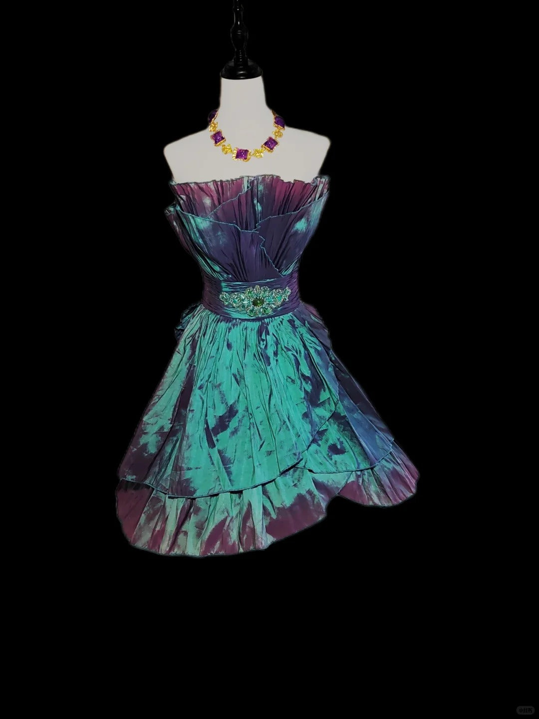 New Homecoming Dress Strapless Pleated Rinestone Back to School Outfits Party Dress D6893