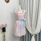 New Homecoming Dress Jewel Flower Bowknot Back to School Outfits Party Dress D6946